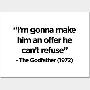 The Godfather Iconic Quote Posters and Art